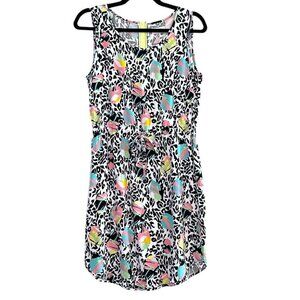 Anthropologie NÜMPH Leopard Neon Print Summer Dress Size EU 36 / Small